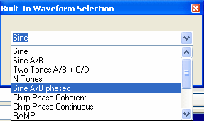 Waveform Selection