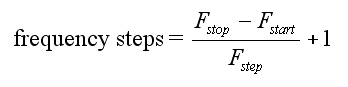 Frequency Steps Equation