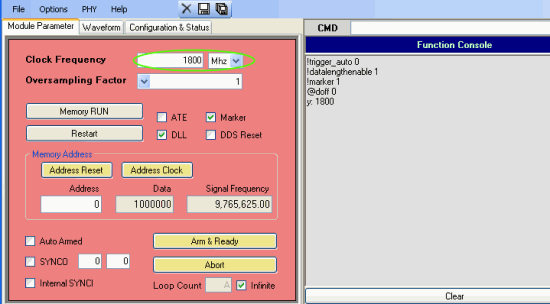Adjusting Clock Frequency