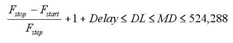 Data Length and Memory Depth Equation
