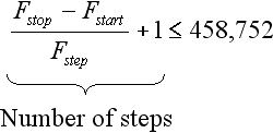 Eq 2: Steps Limit Equation