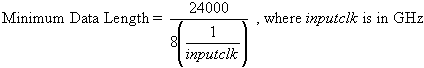 Data Length Equation