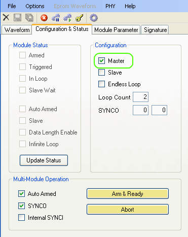 Master Configuration