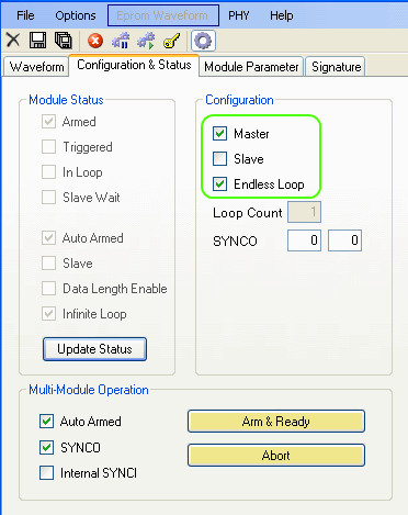 In Loop Configuration