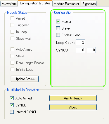 Master Configuration