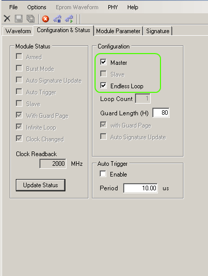 In Loop Configuration